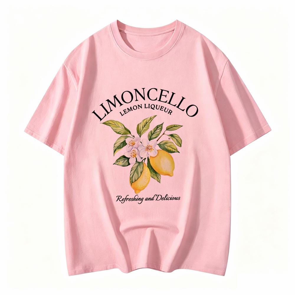 Lemon Letter Print Tshirt Short Sleeve Crew Neck Casual Top For Summer Unisex Kawaii Streetwear Graphic Tees Vintage Fruit Shirt