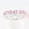 Торт Топпер для девочек Стразы для женщин Тиара Ободок на голову Королева на день рождения Корона Кристалл
