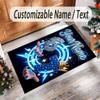 Other Similar Designs Theme Crystal Velvet Rug Personalized Custom Name Text Soft Floor Mat Home Decor
