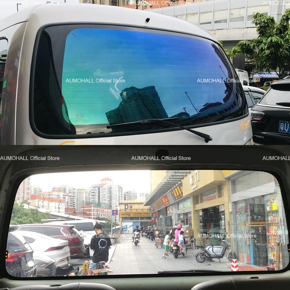 75смX300см VLT 18% Синий Хамелеон Боковое стекло грузовика автомобиля Заднее лобовое стекло Пленки, меняющие цвет солнцезащитные тонировочные пленки Anti Look