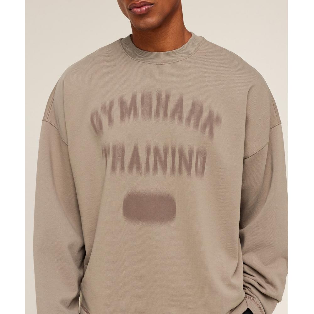 Gymshark Re Rack cRew Neck Pullover Lifestyle Brown A4c3l Nc0s