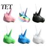 Durable Plastic Outdoor Feeder Unicorn Head Squirrel Feeder, Funny Animal Face Hanging Garden Whimsical Lawn Decoration Big Mask Style Wildlife