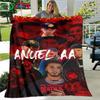 Модная поп-певица A-Anuel AA Узорное одеяло Фланелевое тонкое одеяло Портативное для дома, путешествий, офиса, перекуса Подарок