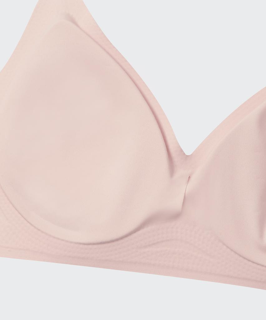 MUSINSA STANDARD WOMAN Женский бесшовный бюстгальтер с легким объемом [Розовый]