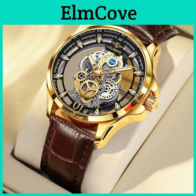 Men Quartz Watch Skeleton Wristwatch Skeleton Retro Man Watch Clock Watches