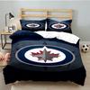 Winnipeg Crest Hockey 3PCS Bedding set,Ideal for 1pc Duvet Cover And 2pcs Pillowcases Perfect for Fan gift,Ideal for Bedroom, Dormitory