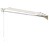 Retractable Cream Awnings 3x2.5 m Fabric and Aluminum