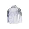 Printed Logo Sports Knit Spliced Hoodie Jacket Men Jackets White 22500403-100