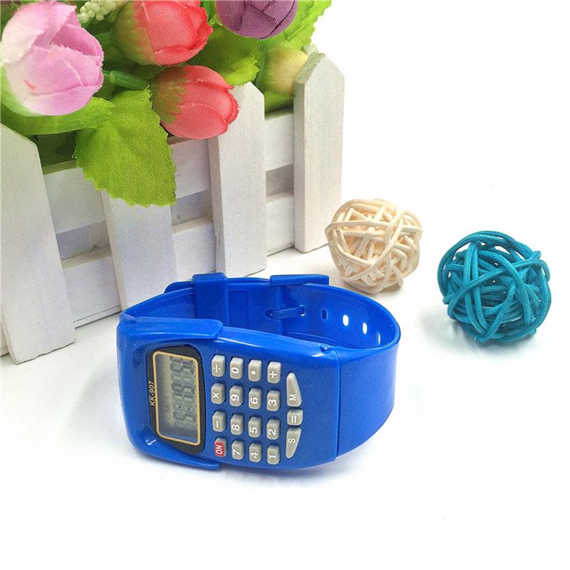 Часы для детей Детские электронные часы Наручные студенческие подарочные часы Детский цифровой калькулятор Новый уникальный