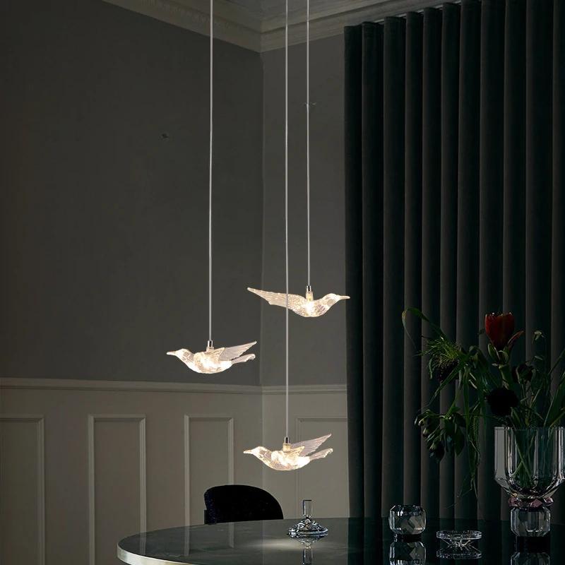 Подвесной светильник Led Bird, украшение для дома, освещение, подвесной светильник, дизайн, лофт, гостиная, выставочный зал, квартира, потолок, вилла, люстра