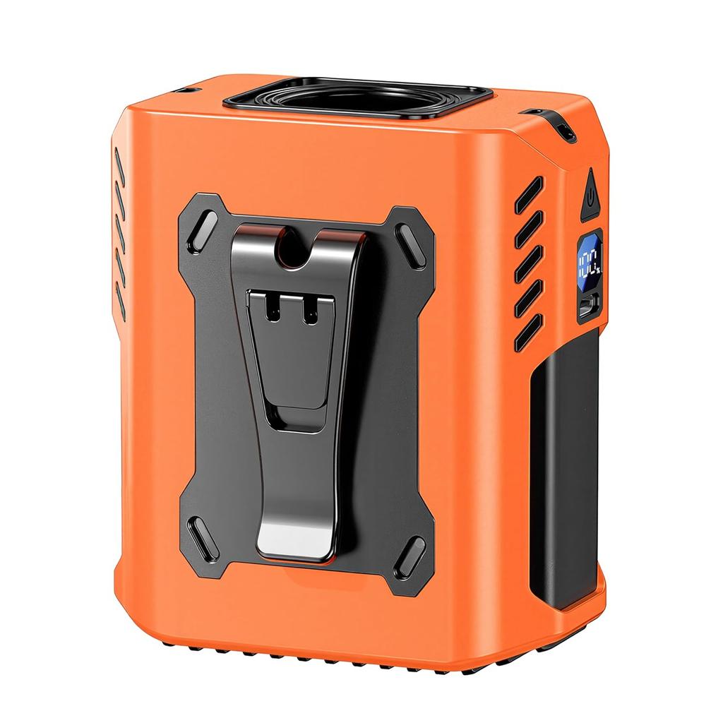 Belt fan sitting powerful portable neck-mounted desktop 5-speed wind adjustment quiet design 8000mAh large capacity heatstroke prevention outdoor work