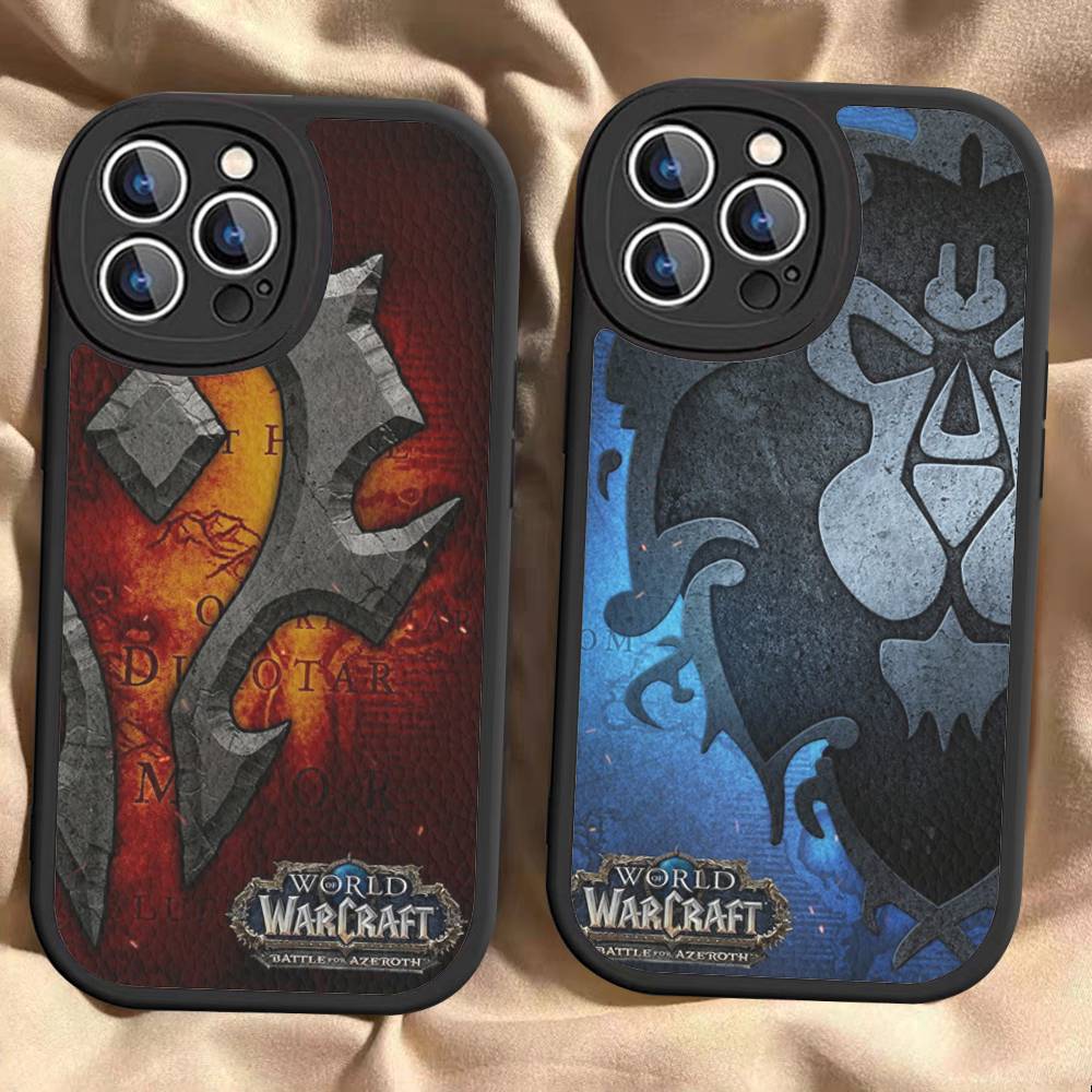 Игровой Мир Warcraft Кожаный Чехол для Телефона для IPhone 15 14 13 Pro Max 12 11 16 Plus Чехол для Телефона
