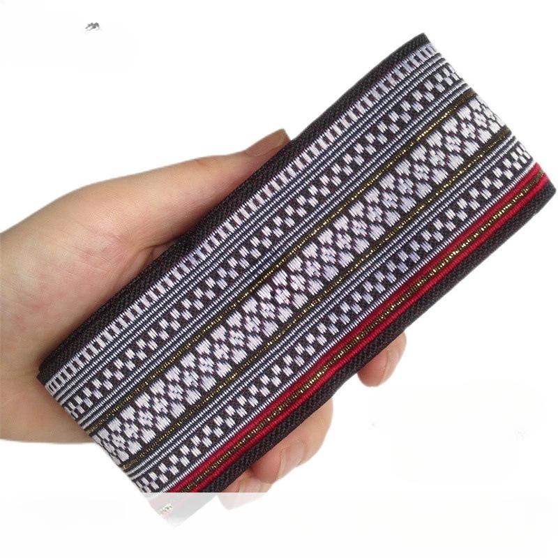 5cm Width 7Yard Vintage Ethnic Embroidery Style Ribbon DIY Clothes Bag Accessories Embroidered Applique Sewing Craft Fabric