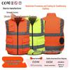 Unisex Summer Reflective Vest with Fan - Heatstroke Prevention & Cooling Function