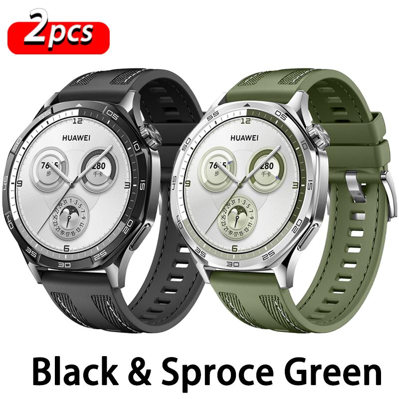 Официальный нейлоновый ремешок 22 мм для HUAWEI WATCH GT 6 5 4 46 мм/Watch 4 5 6 Pro/GT 6 5 3 2 Pro 46 мм Композитный силиконовый браслет