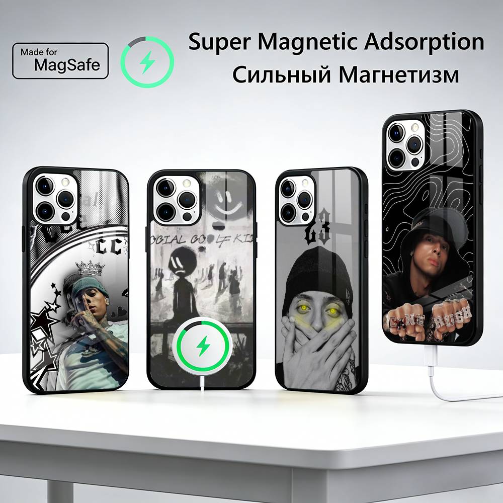 Чехол для телефона Rapper Central C-Cee для iPhone 17, 16, 15, 14, 13, 12, 11 Plus, Pro Max, Новый магнитный беспроводной заряд