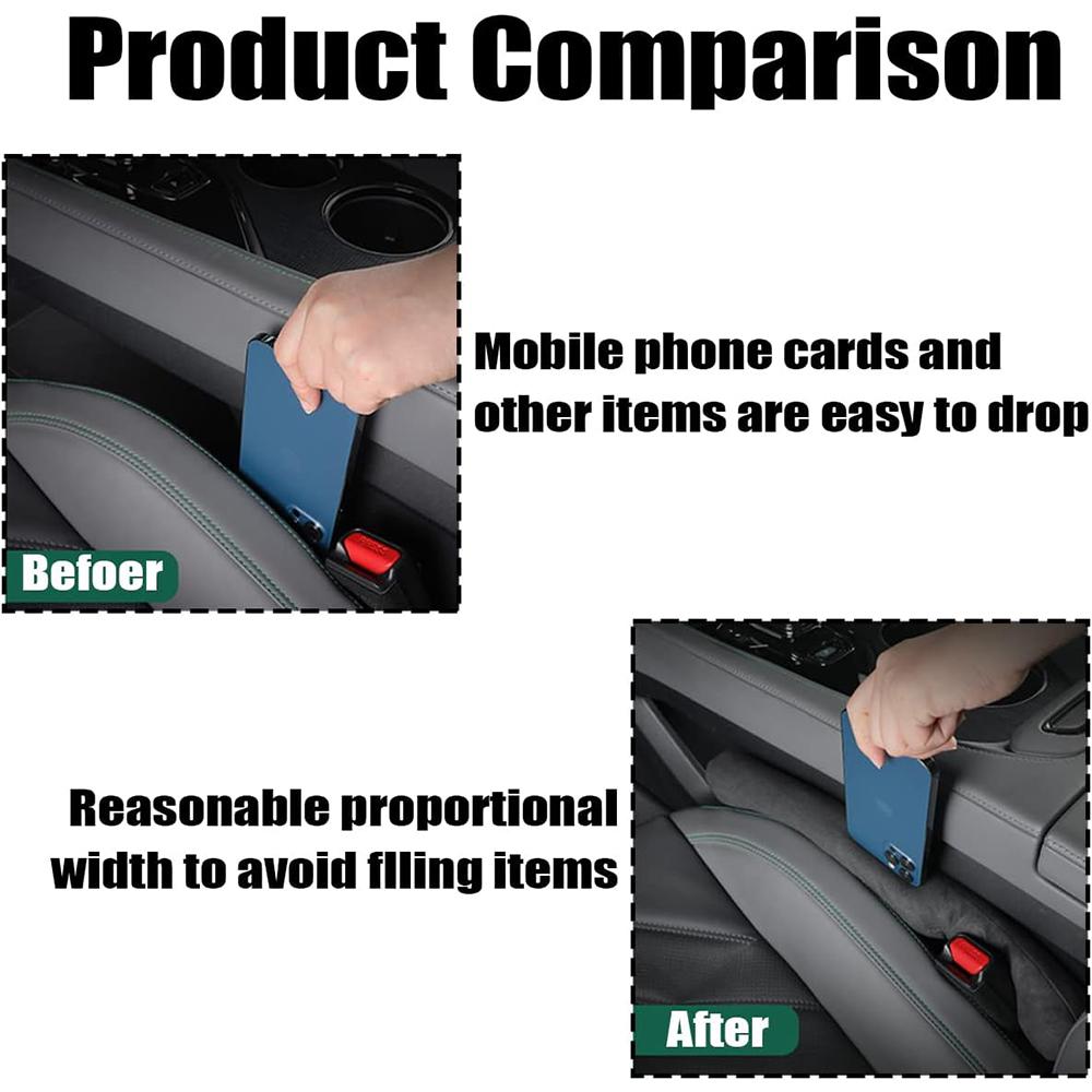 2pcs Car Seat Gaps Filler Car Accessories Universal Fit for Most Vehicles
