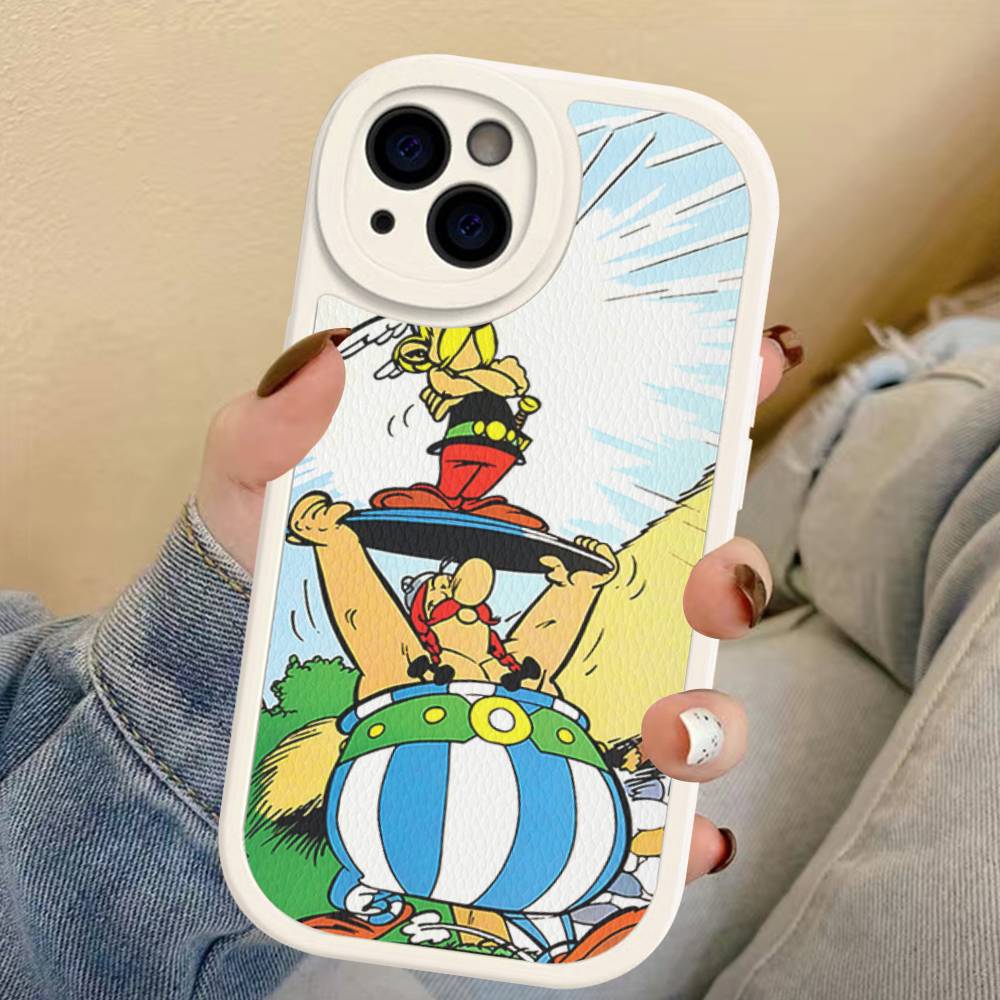 A-Asterix Et O-Obelix M-Manga Phone Case For IPhone 16 15 14 13 12 11 Pro Max Plus Leather Cover