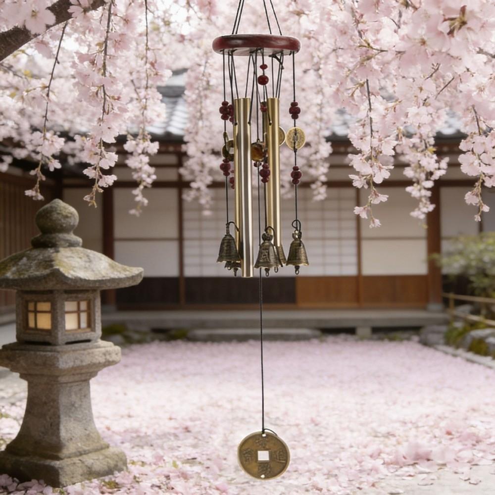 Metal Bell Metal Wind Chimes Wealth and Prosperity Hanging Ornaments Decorative Wind Chimes Garden