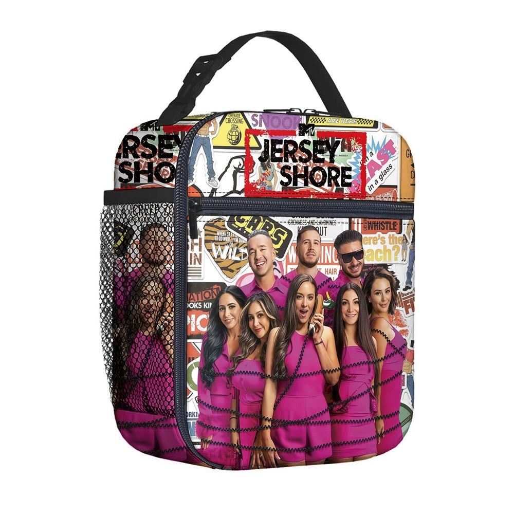 Handheld Meal Bag Fully Printed Square Meal Bag Children'S Lunch Bag Elementary School Picnic Bag