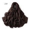 High-Quality Cotton Linen Gauze Scarf: Breathable, Encrypted Sunscreen, Four-Circle Fringe Shawl, Women's Malay Head Scarf