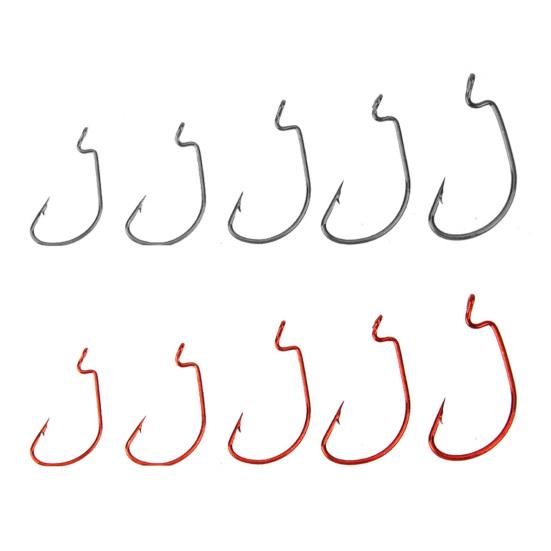 50 шт. Рыболовный крючок с коробкой для хранения, нержавеющий, устойчивый к коррозии, простой в использовании, с бородкой, для ловли карпа, рыболовные снасти для рыбалки на открытом воздухе