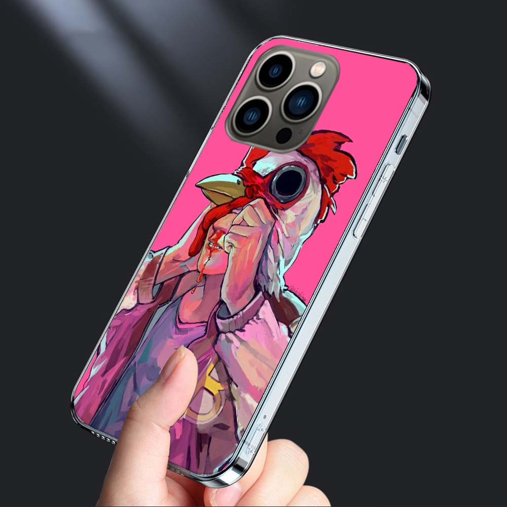 Игровой чехол Hotline Miami для iPhone 16E 15 Pro 14 Plus 17E 16 17 Pro Max Air 11 12 13 Mini Ударопрочный Capa Милый чехол TP