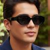 Women's sunglasses - unisex retro small frame polygonal cat-eye sunglasses
