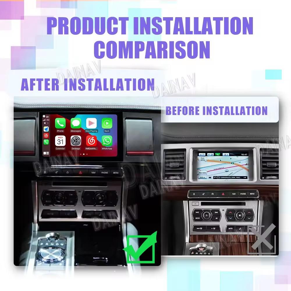 Обновление навигации центральной консоли Jaguar XF 11-15: Восьмиядерный 8-дюймовый дисплей Система «Все в одном»