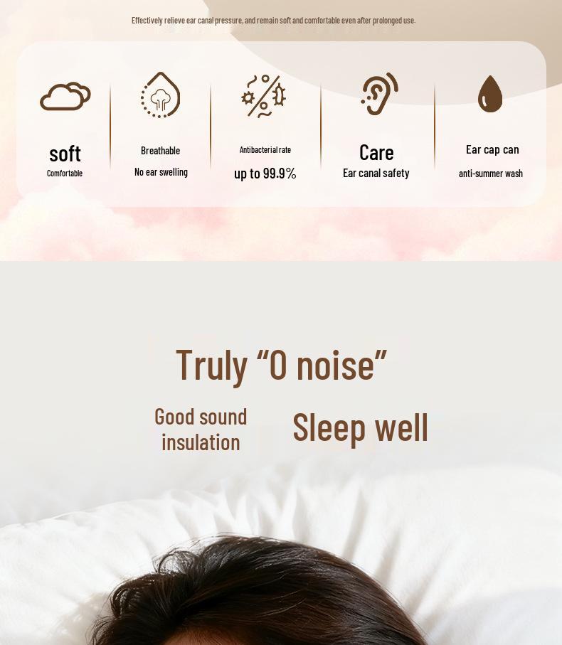 Мини-стакан Беспроводные Bluetooth-наушники: Подходит для сна, Высококачественный звук, Длительное время работы от батареи, Конструкция со снижением шума