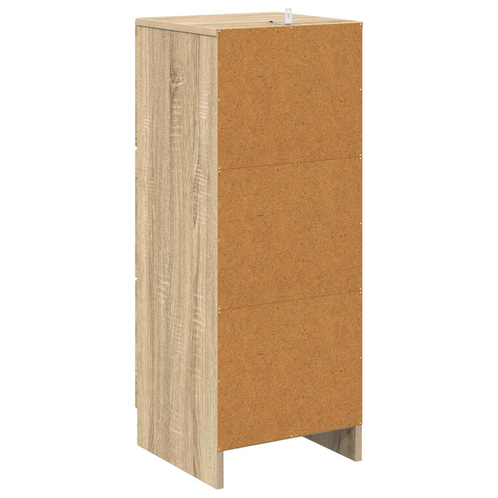 Drawer Cabinet Sonoma Oak 33 x 34.5 x 87 cm Particleboard