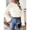 Women's Fall/winter Short Crop Casual Half Turtleneck Sweater