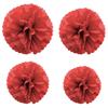 1 шт. Набор 7,8 дюйма Красный Бумажный Помпон Бумажные Шары Помпон Бумага Для Вечеринки по случаю Дня рождения Бумажные Цветы Украшения Цветочные Шары Бумага