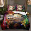 3D Wolf Bedding Set Animal Down Duvet Cover AU180 * 210 Full Size Luxury Quilt Cover Men's Bedding Cover