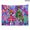 Sakura Kinomoto Wall Tapestry Aesthetic Wall Hanging Printed Fabric Blanket Decorative Tapestries for Bedroom Living Room Home Decor