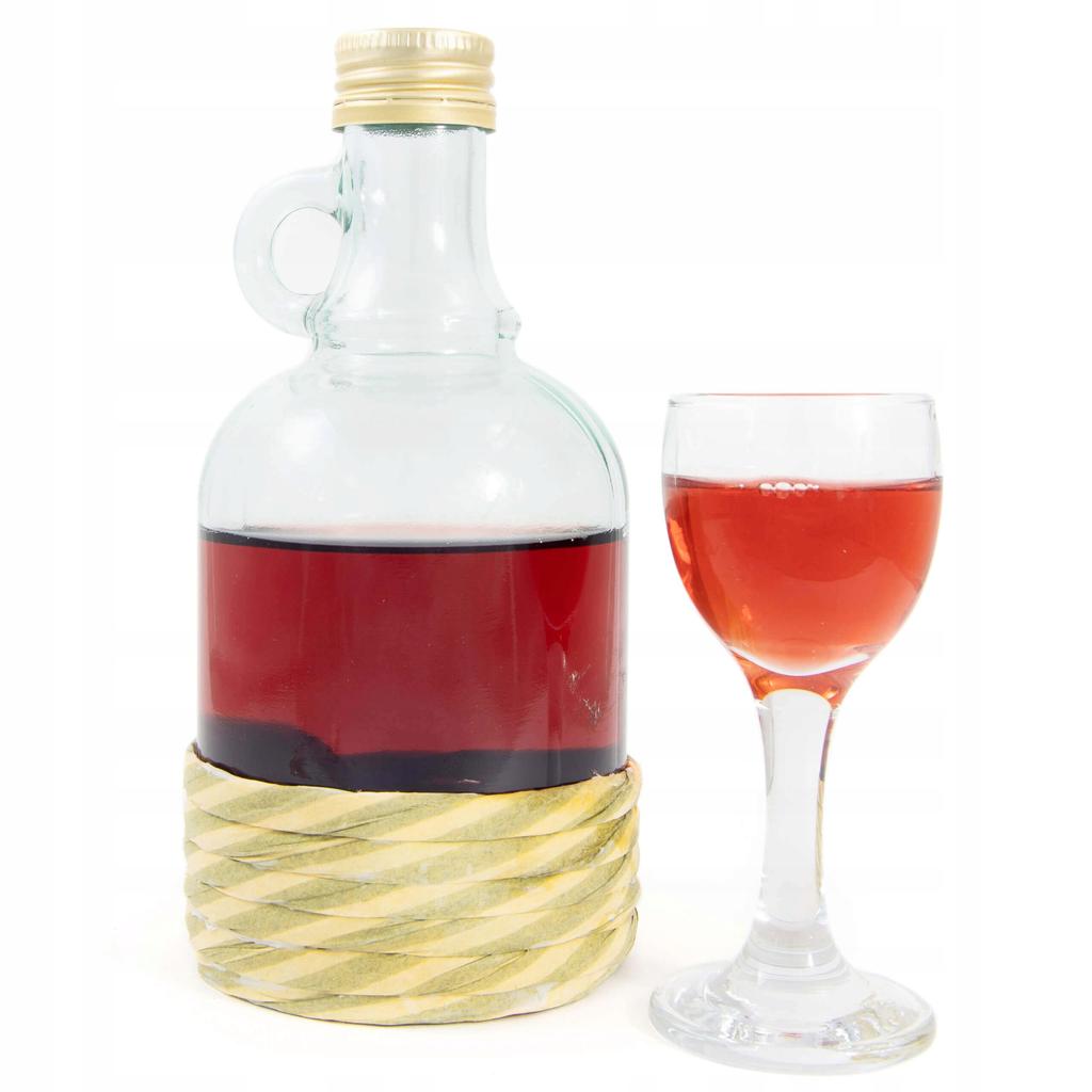 0.5L Gallon Bottle In A Braided Dama For Wine Liqueurs
