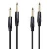 Cable Matters Guitar Cable, 1.8m, Shielded, Set of 2, 6.35mm Mono Plug, TS Straight Plug, for Instruments