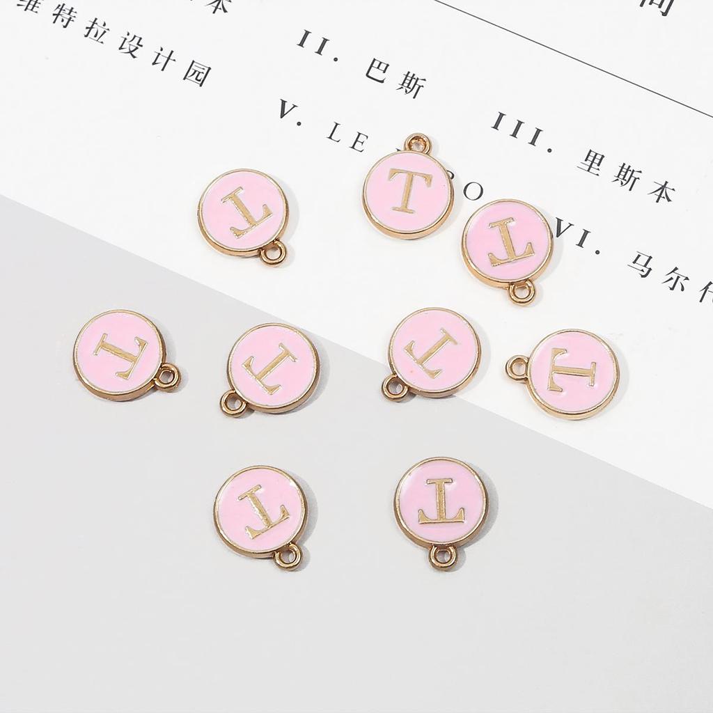10 шт., металлическая эмаль, английские буквы, подвески, подвеска для самостоятельного изготовления ювелирных изделий, ожерелье, браслет, аксессуары
