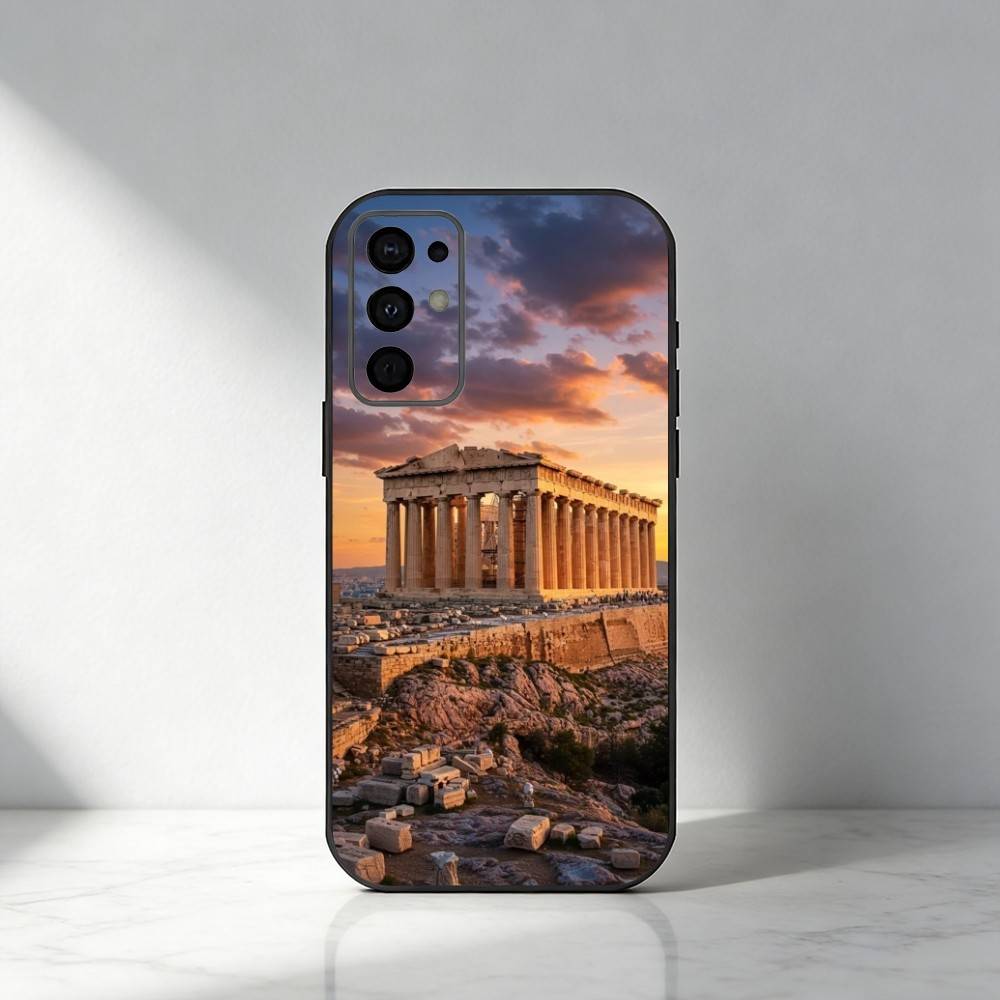 World Famous Landmarks Phone Case For Samsung S25,S24,S21,S22,S23,S30,Ultra,S20,Plus,Fe,Note,5G Black Cover