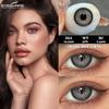 Eyeshare Новые 2 шт. цветные контактные линзы натуральные черные контактные линзы сапфировые линзы для очков коричневые контактные линзы зеленые модные линзы