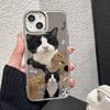 Модный Кошачий Роскошный Зеркало для Макияжа Чехол для Телефона Для IPhone 17e 16e Air Pro Max 17 16 13 11 15 14 12 Животное Funda Противоударный Чехол