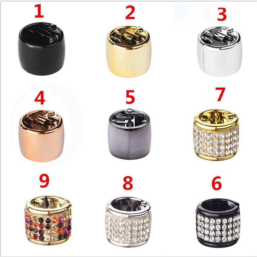 Punk Elastic Crystal Hair Ring Headband Hair Cuff Ponytail Holder