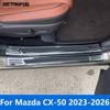 For Mazda CX-50 CX50 2024 2026 Steel Interior Outer Door Sill Scuff Plate Welcome Pedal Entry Guard Accessories Car Styling