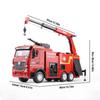 HUINA 1/18 Пожарная машина на радиоуправлении Детские игрушки Большая 9-канальная RC Пожарная машина-поливалка с лестницей Мальчики Строительная техника