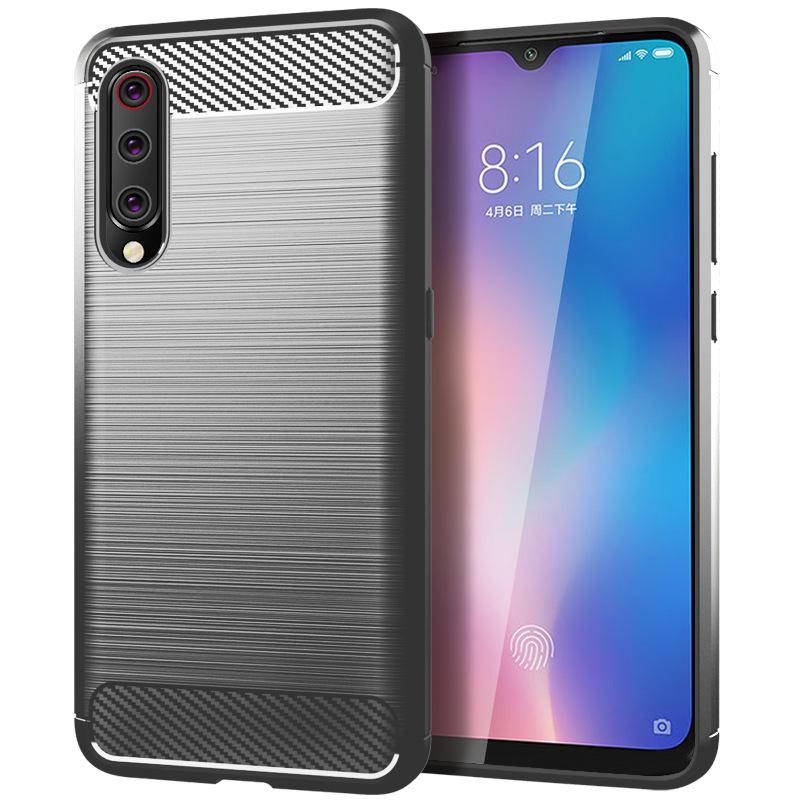 Противоударный чехол для Mi 9 Lite mi 9lite Чехол для телефона Силиконовые матовые чехлы для Xiaomi 9lite Mi9 lite Чехол из углеродного волокна