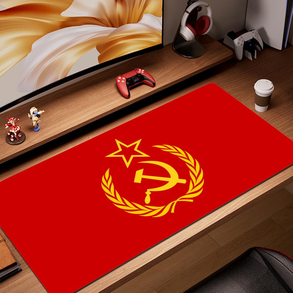 XXL Mouse Pad Flag of URSS Mouse Pad Non-slip Rubber Gamer Balance Computer Mat Decoracion Deskmat Laptop Office Large