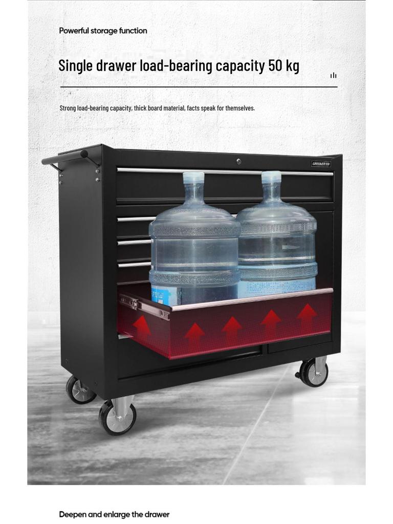 Green Forest Multi-Layer Mobile Repair Tool Cart