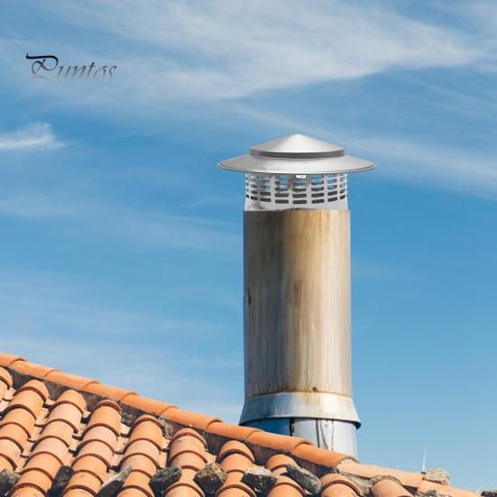 Крышка круглого дымохода с сетчатым экраном, конический верх, металлический чехол для дымохода, устойчивый к погодным условиям, внешняя крыша, конический верх, дождезащитный чехол для дымохода камина