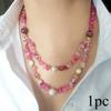Agate beaded necklace, sweet European and American versatile, jewelry, daily wear