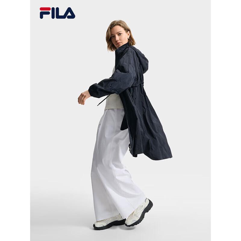 Fila Женская повседневная ветровка с капюшоном изумрудного цвета